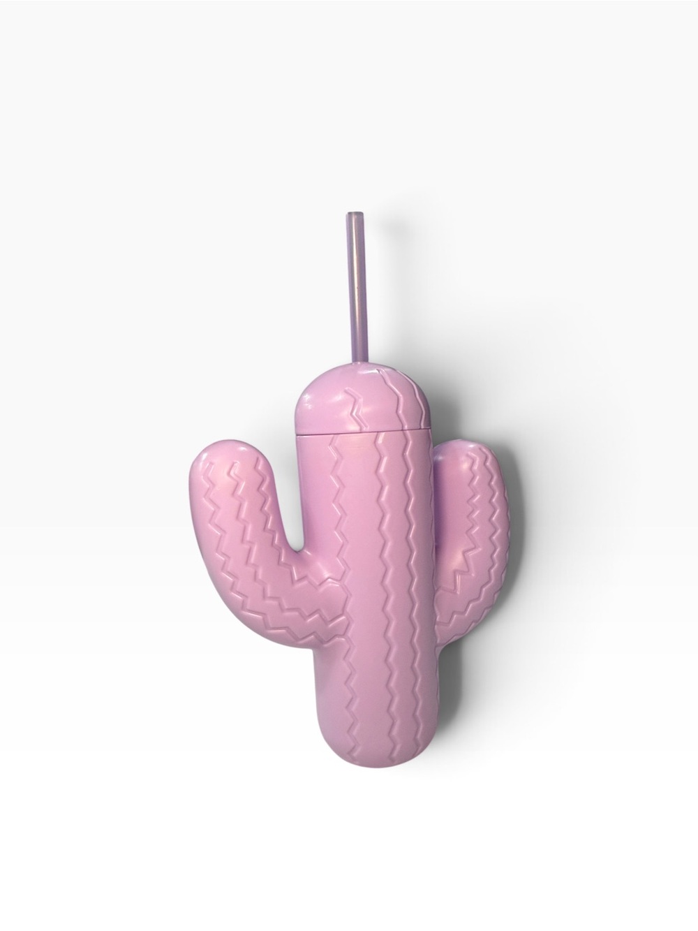 Pink Sky Purple Reusable Cactus Cup with Straw Drinkware 21oz NWOT
